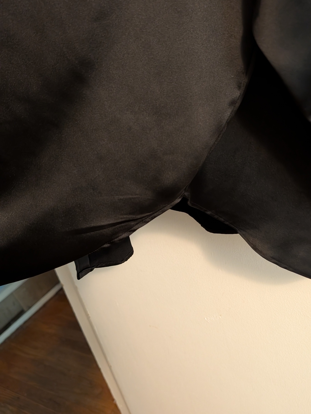 H&M Black Satin Button-Down Blouse - Picture 5 of 8